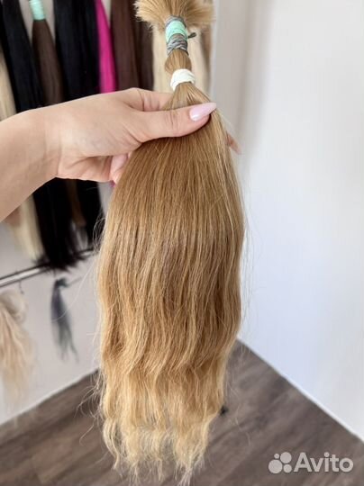 Светло-русые волосы 50 см с наращиванием