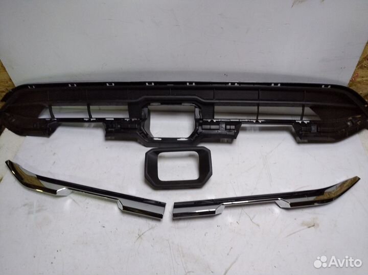 Хром переднего бампера haval f7 2018-2022