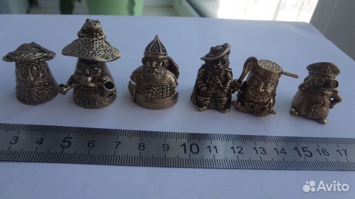 Наперстки сувенирные латунь 25 штук