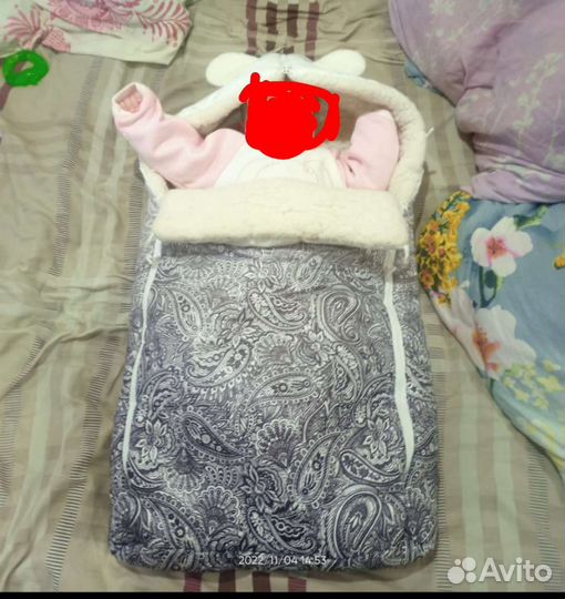 Зимний конверт в коляску