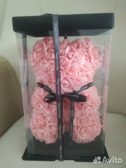 Медведь из роз