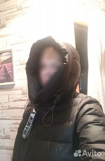 Пуховик женский зимний 54 размер очень тёплый