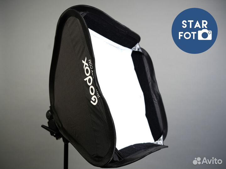 Софтбокс Godox sfgv5050 для накамерных вспышек