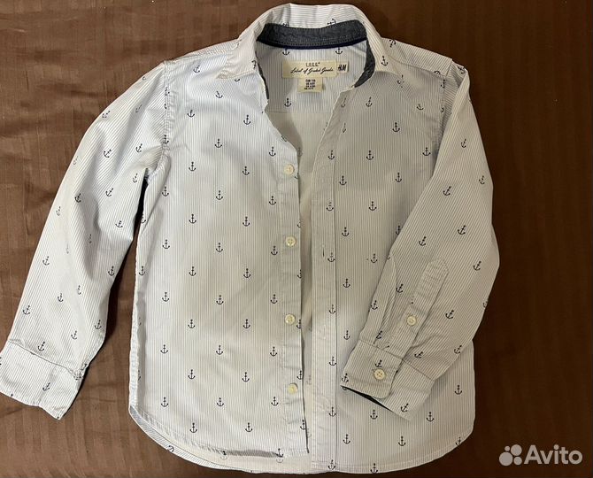 Рубашка hm для мальчика 110