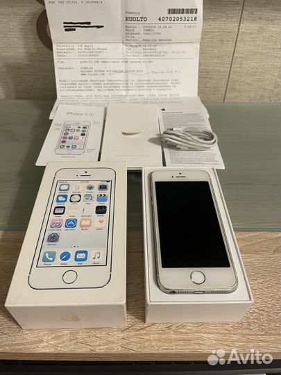 Телефон iPhone 5s 16gb silver