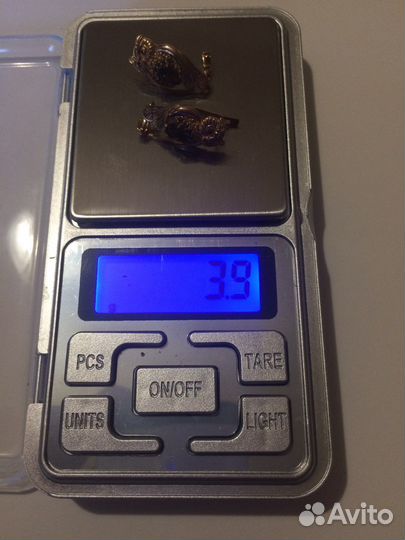 Серьги золотые