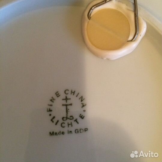 Тарелка настенная кобальт 