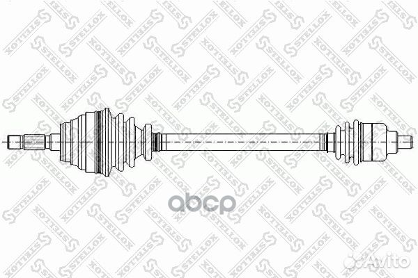 158 1034-SX привод правый 765mm, 24162 Dacia L