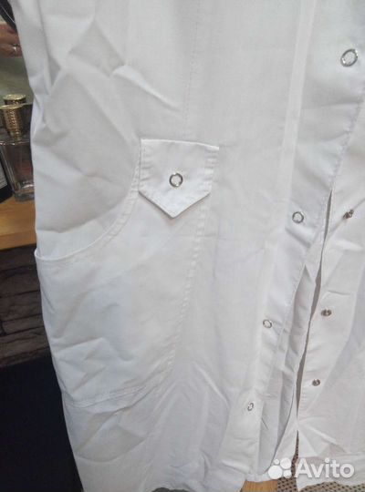 Белый медицинский халат 44раз