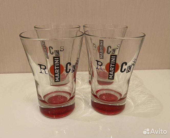 Набор бокалов (стаканов) Martini, 4 штуки