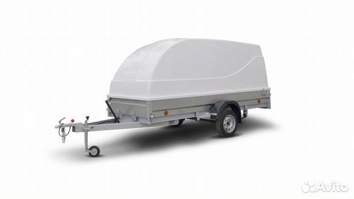 Прицеп 3,5х1,5 рес c пластиковой крышкой