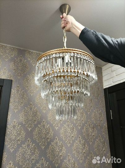 Люстра хрустальная Чехия