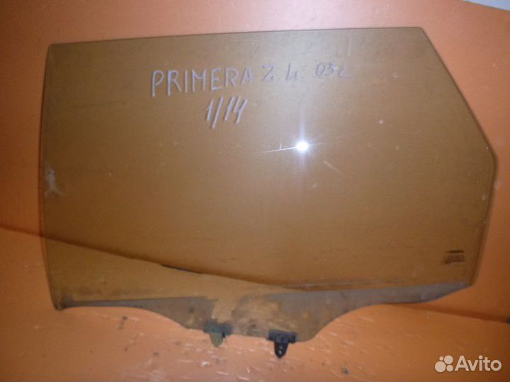 Стекло двери задней левой nissan primera P12E 2002