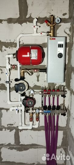 Тёплый пол, отопление услуги сантехника