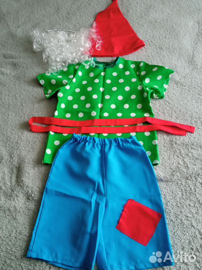 Новогодний костюм гномик 116-122