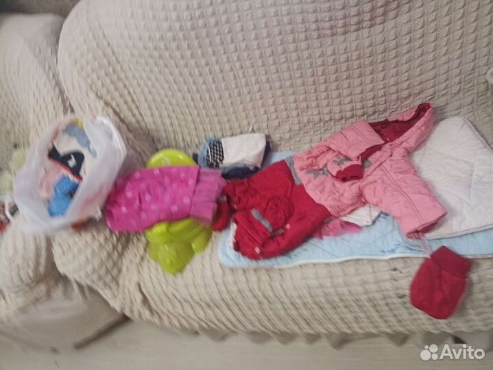 Пакет вещей на до года. Комбез, кофты и многое