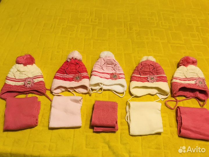 Комплект Шапка с Шарфом Новые