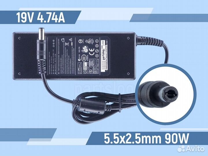 Блок питания для Asus K53S 19V 4.74A 5.5х2.5mm 90W