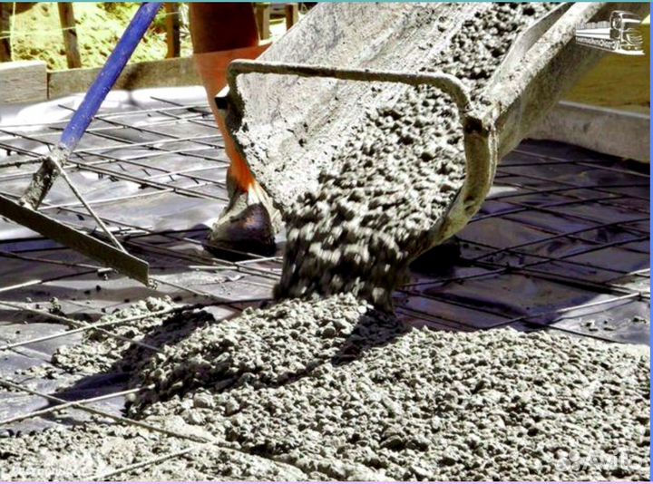 Бетон M300. Зaливкa. Дocтавка. от 3 куб