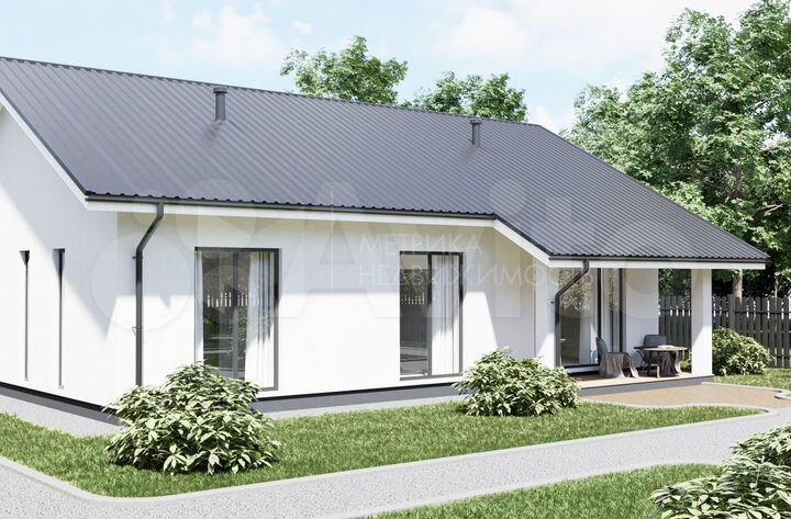 Дом 100 м² на участке 7 сот.