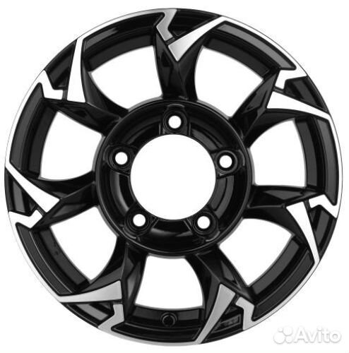 Диски Khomen Wheels KHW1505 (Jimny) 5,5x15 5x139,7 ET:5 108.1 Black