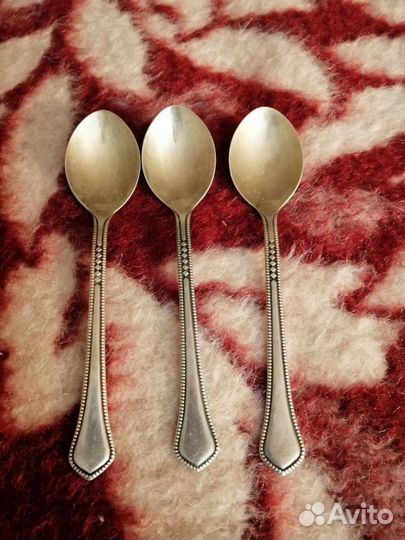 Чайные ложечки мельхиор