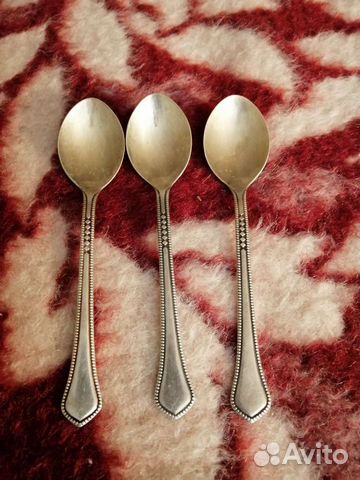 Чайные ложечки мельхиор