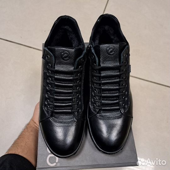 Ботинки Ecco зимние кожаные