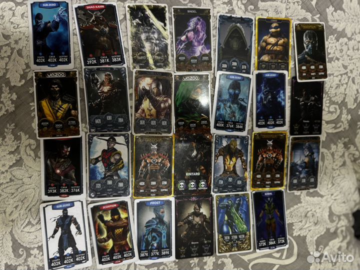 Карточки мортал комбат