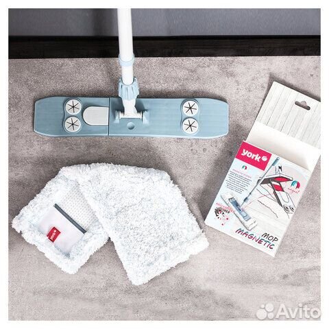 Швабра с флаундером 40 см с насадкой моп, черенок