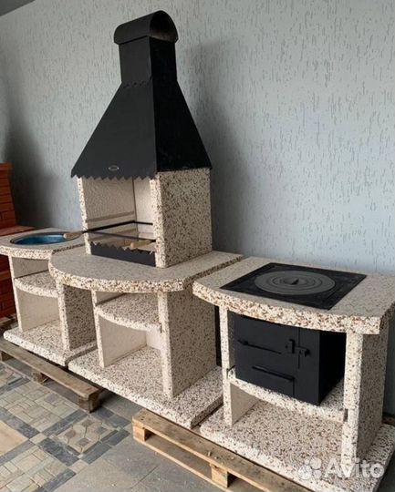 Мангальный комплекс, модульная зона барбекю