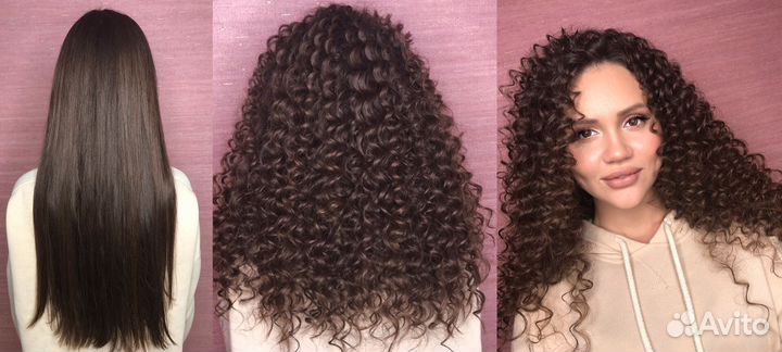 Укладка Афрокудри Локоны Волны