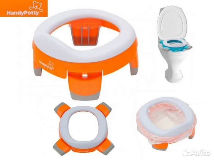 Новый дорожный Горшок Roxy-kids, вкладка,пакеты