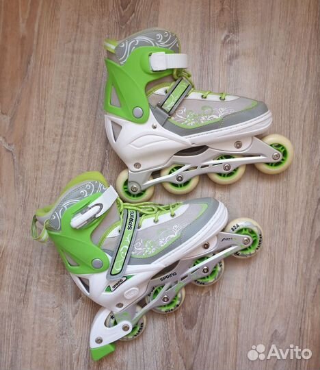 Детские раздвижные роликовые коньки TechTeam