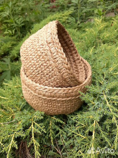 Корзинки из джута