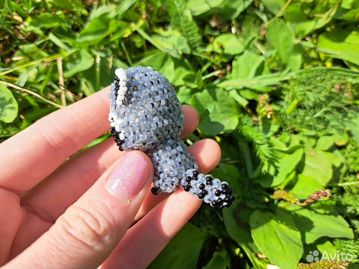 Амингуруми из бисера. Енотик