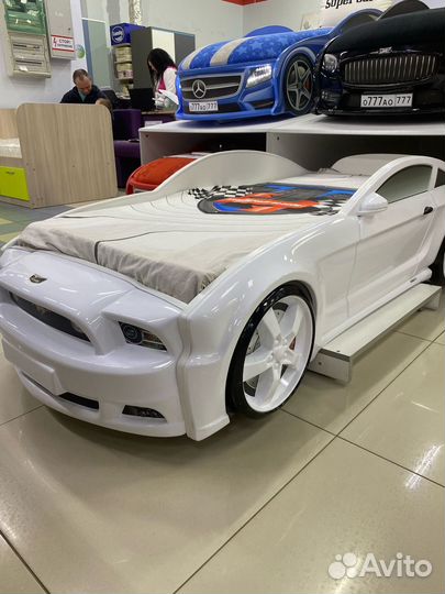 Детская кровать машина Мустанг