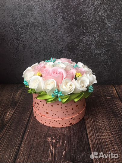 Букет из мыльных роз
