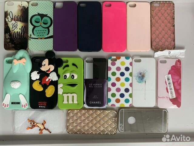 18 чехлов на айфон 5, 5s,se, цена за все
