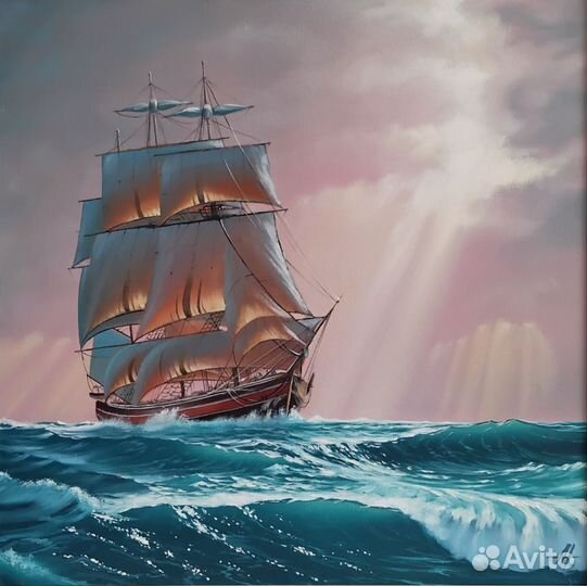 Картина холст масло 60