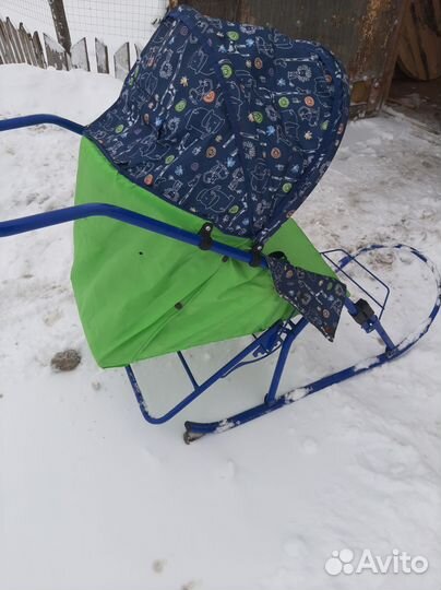 Детские санки коляска бу