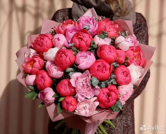 Пионы Букет пионов Доставка цветов