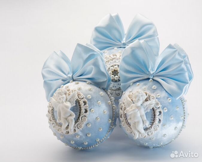 Елочные игрушки ручной работы, елочные шары