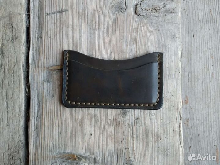 Картхолдер из натуральной кожи ручной работы