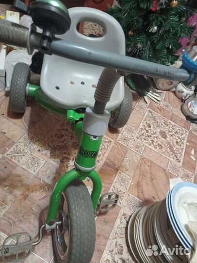 Детский трехколесный велосипед стальной корпус