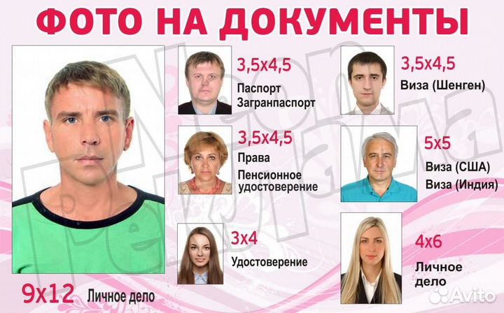 Фото на документы, распечатка, ксерокопия, скан