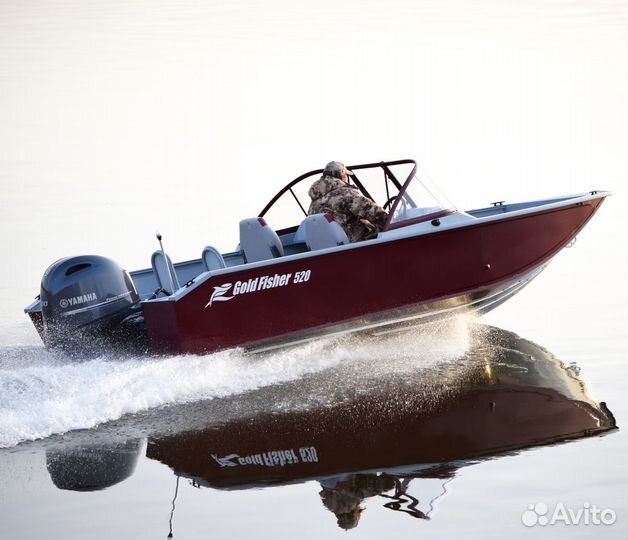 Новый катер для рыбалки Gold Fisher 520 DCM fish