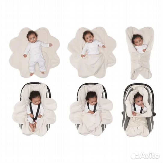 Wallaboo конверт-лепесток(замша-хлопок)