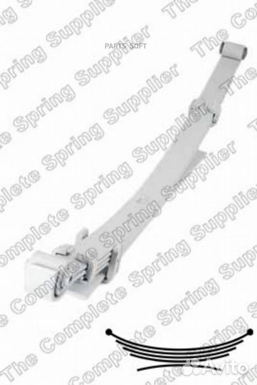 Lesjofors 6159213 Рессора задняя mitsubishi L200 p