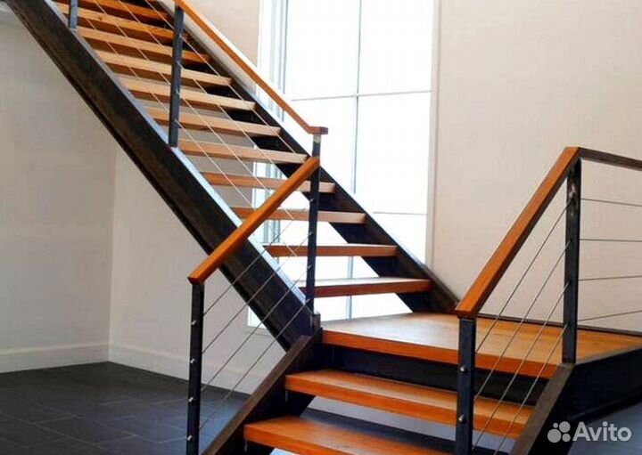 Металлическая лестница дизайн 5539